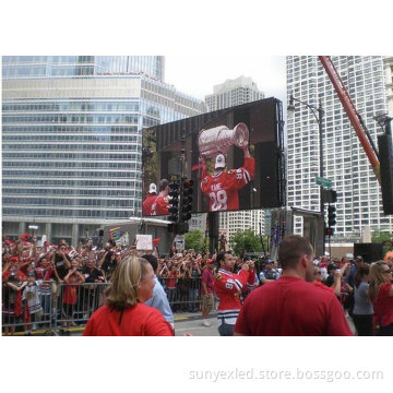 Outdoor Full Color LED Screen Rental Hanging P10